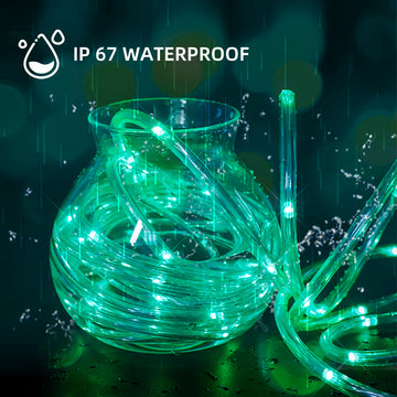USB String Rope Lights Outdoor Color Changing 66FT 200 LED